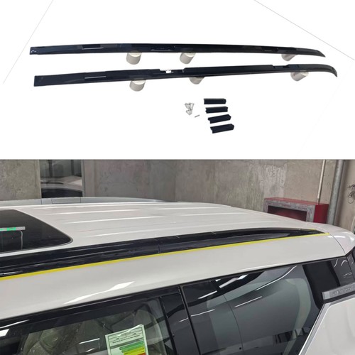 2pcs black roof - black, rail