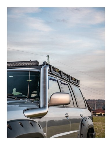 Aluminium roof rack long - aluminium,